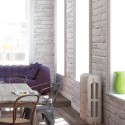Papeldecor|Wallpaper gray and white exposed brick|Brick Imitation