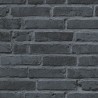 Papeldecor|Papier Peint brique noire urbaine|Imitation Brique