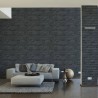 Papeldecor|Wallpaper black urban brick|Brick Imitation