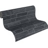 Papeldecor|Wallpaper black urban brick|Brick Imitation