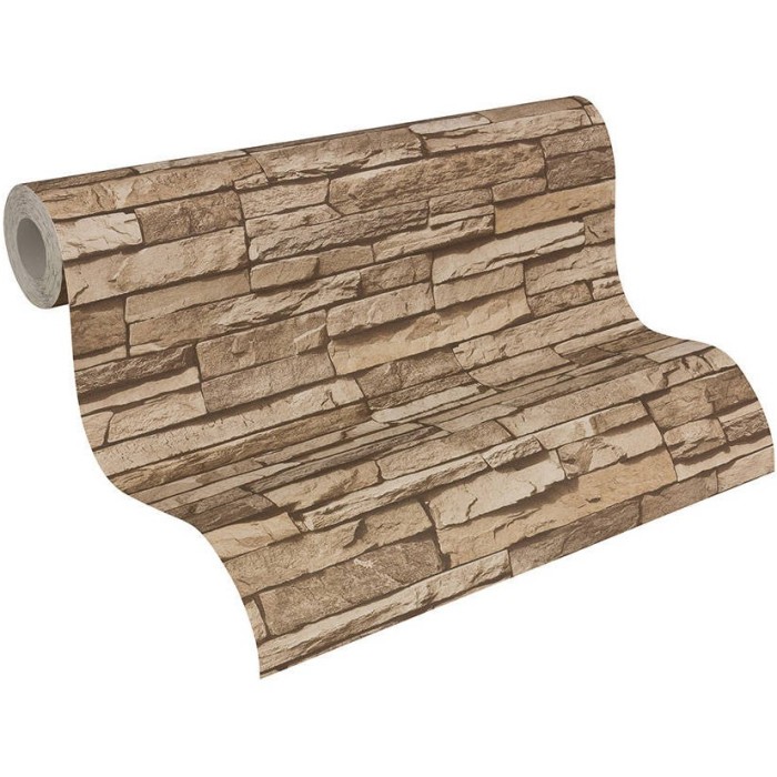 Papeldecor|Wallpaper rustic style slate stone|Stone Imitation