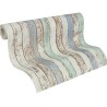 Papeldecor|Tapete vintage aus farbigem Holz|Holzimitat