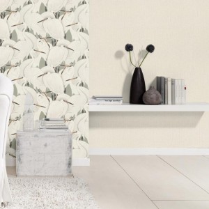Rasch|Wallpaper Japanese with water lilies and koi carp|Kimono 2