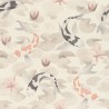 Rasch|Tapete Japanisch mit Seerosen und Koi-Karpfen|Kimono