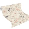 Rasch|Wallpaper Japanese with water lilies and koi carp|Kimono