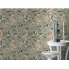 Rasch|Wallpaper Japanese with koi carp and zen water lilies|Kimono