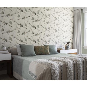 Papeldecor|Green floral wallpaper inspired by the gardens of Marrakech|Wallpaper 2