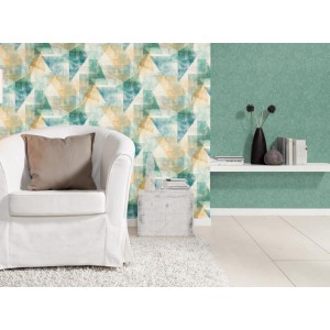 Rasch|Papier peint plâtre vert clair style moderne|Papier Peint 2
