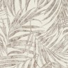Rasch|Papier peint feuilles grises et dorées fond blanc|Papier Peint