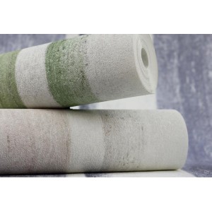 Rasch|Papier peint rayures bleues denim irrégulières effet plâtre|Papier Peint 2
