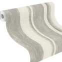 Rasch|Wallpaper grey brown and chalk white stripes wall effect|Wallpaper