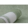 Rasch|Wallpaper wide green stripes chalk white textured|Wallpaper