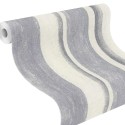 Rasch|Wallpaper uneven denim blue stripes plaster effect|Wallpaper