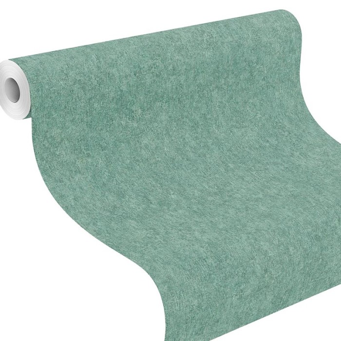 Papeldecor|Papel pintado verde efecto yeso|Papel Pintado
