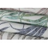 Papeldecor|Palmwedeltapete Denimblau matt Grau glänzend|Tapeten