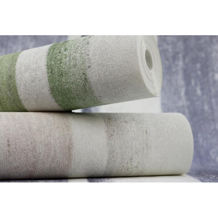 Papeldecor|Papier peint rayures blanches et beige effet plâtre|Papier Peint