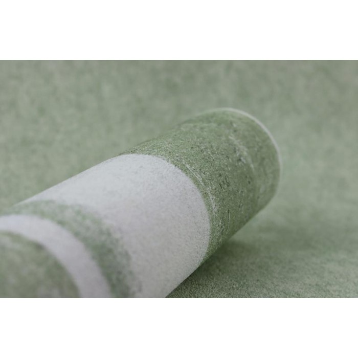 Papeldecor|Plaster-effect green and white striped wallpaper|Wallpaper