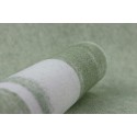 Papeldecor|Plaster-effect green and white striped wallpaper|Wallpaper