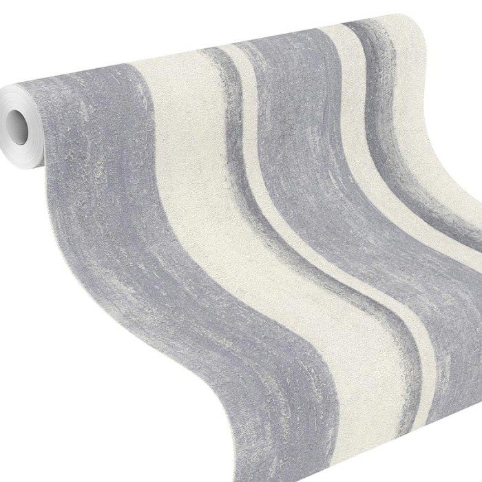 Papeldecor|Tapete unregelmäßige blaue Denim-Streifen|Tapeten