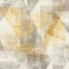 Papeldecor|Papier peint abstrait triangles jaunes et gris|Papier Peint