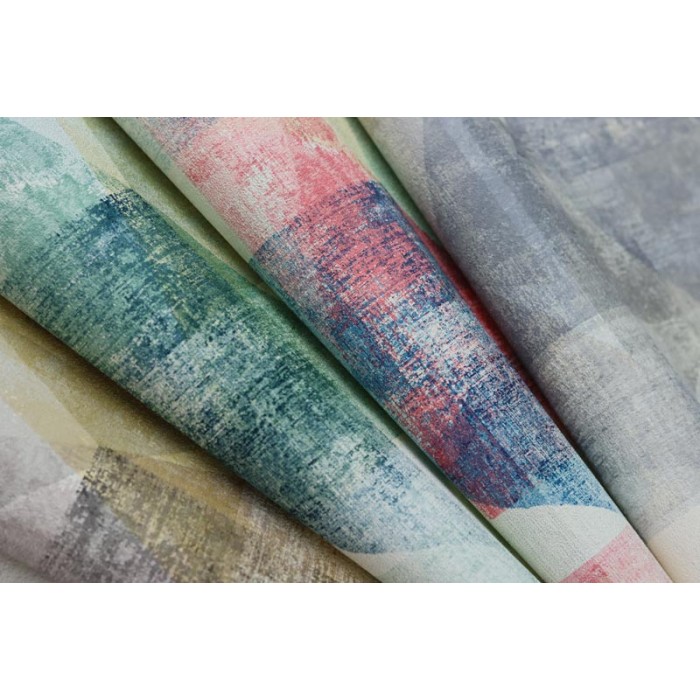 Papeldecor|Papel pintado abstracto geométrico con triángulos verdes|Papel Pintado