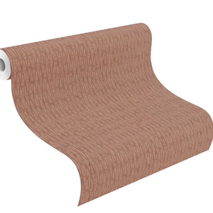 Rasch|Wallpaper industrial copper brown 3D effect|Factory IV