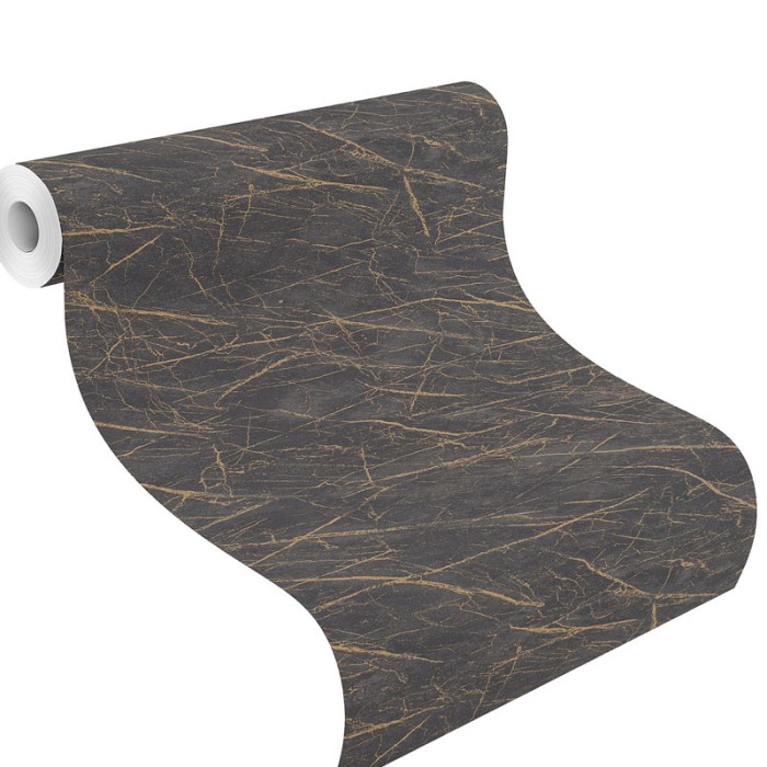 Rasch|Tapete schwarzer Marmor goldene Adern Industrie|Factory IV