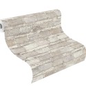 Papeldecor|Papier Peint brique gris et beige vieilli|Imitation Brique