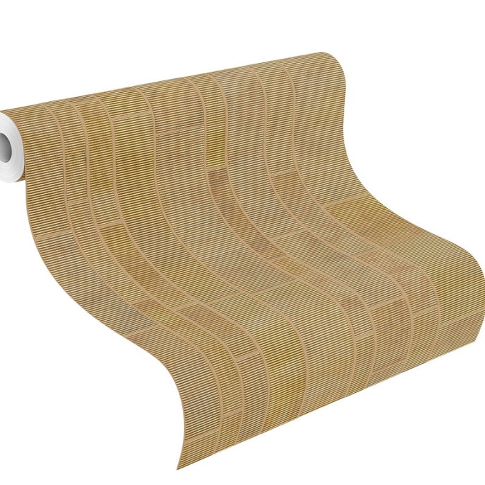 Papeldecor|Papier peint carreaux muraux tons dorés avec effet texturé|Imitation Pierre
