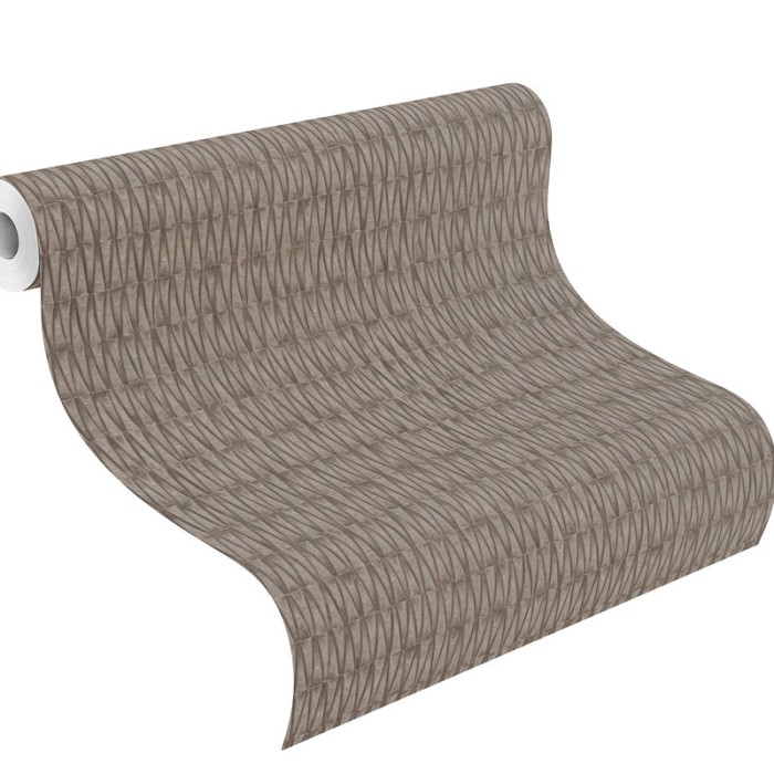 Papeldecor|Papier peint industriel effet 3D métallisé gris acier ou titane|Papier Peint