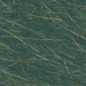 Papeldecor|Tapete Marmor im Industrie-Stil grün und gold|Marmorimitat
