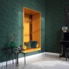 Papeldecor|Wallpaper industrial style marble green and gold|Marble Imitation