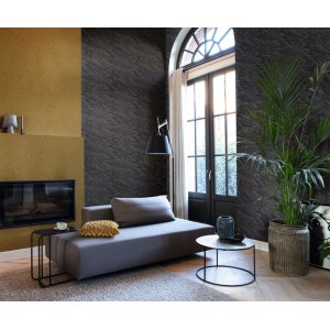 Casamance|Wallpaper plain distressed effect brown|Stucco Imitation 2