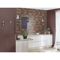 Papeldecor|Wallpaper industrial style rust red with blue nuances|Wallpaper