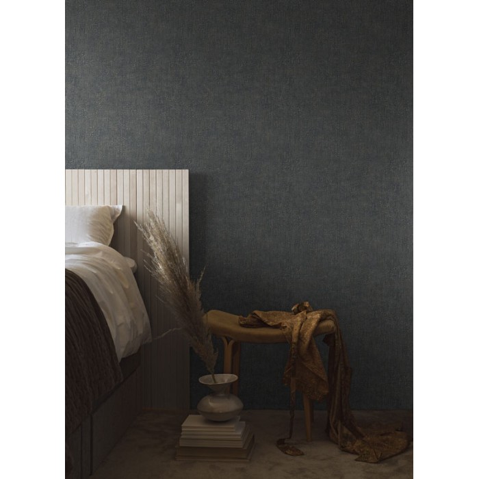 Borastapeter|Tapete metallisch blau gold rissige japanische Keramik|Tapeten