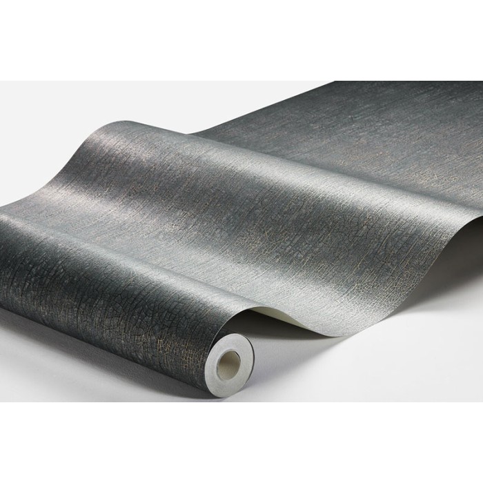 Borastapeter|Tapete metallisch blau gold rissige japanische Keramik|Tapeten