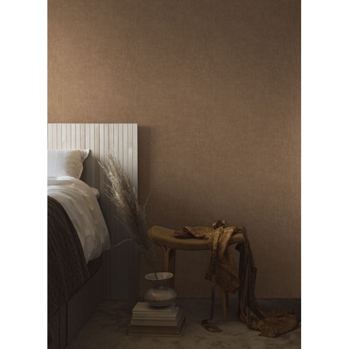 Papel pintado efecto agrietado marrón dorado metalizado - Borastapeter Eastern Simplicity 3106