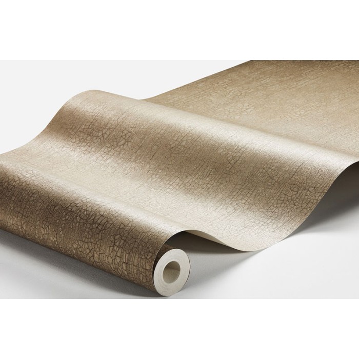Papel pintado efecto agrietado marrón dorado metalizado - Borastapeter Eastern Simplicity 3106