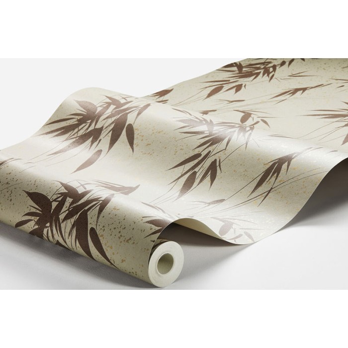 Papel pintado bambú tallos beige dorado metalizado - Borastapeter Eastern Simplicity 3112
