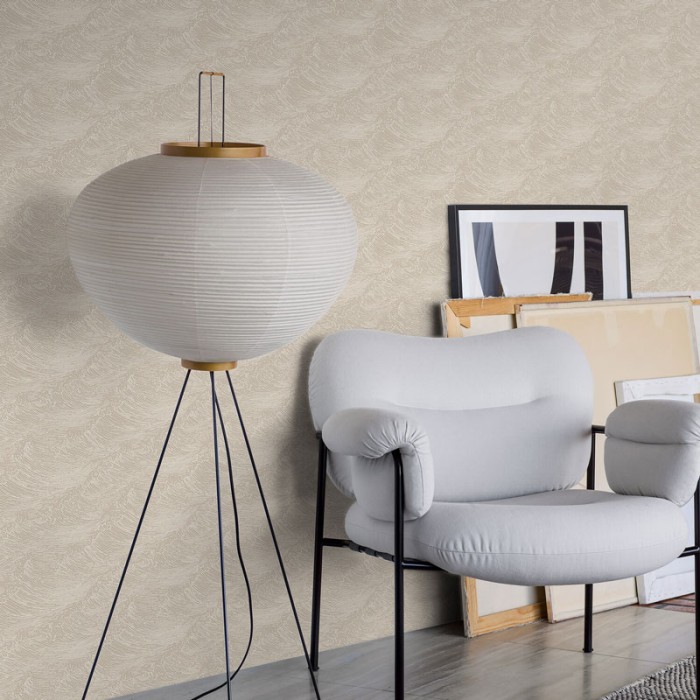 Borastapeter|Tapete beige Ton Wellen|Tapeten