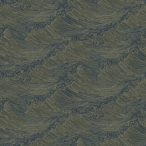 Eijffinger|Papier peint feuilles abstraites bleu|Papier Peint
