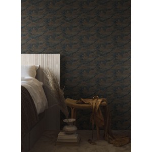 Eijffinger|Papier peint feuilles abstraites bleu|Papier Peint 2