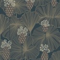 Borastapeter|Wallpaper dark blue umbrella leaves floral|Wallpaper