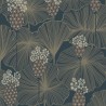 Borastapeter|Papier peint floral feuilles parapluie bleu foncé|Papier Peint