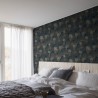 Borastapeter|Wallpaper dark blue umbrella leaves floral|Wallpaper