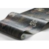 Borastapeter|Papier peint floral feuilles parapluie bleu foncé|Papier Peint