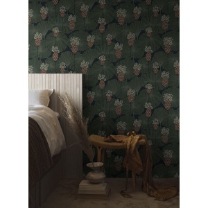 Papeldecor|Tobacco-coloured Art Deco wallpaper inspired by Cuban tiles|Wallpaper 2