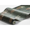Borastapeter|Wallpaper dark background green umbrella leaves floral|Wallpaper