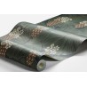 Borastapeter|Wallpaper dark background green umbrella leaves floral|Wallpaper
