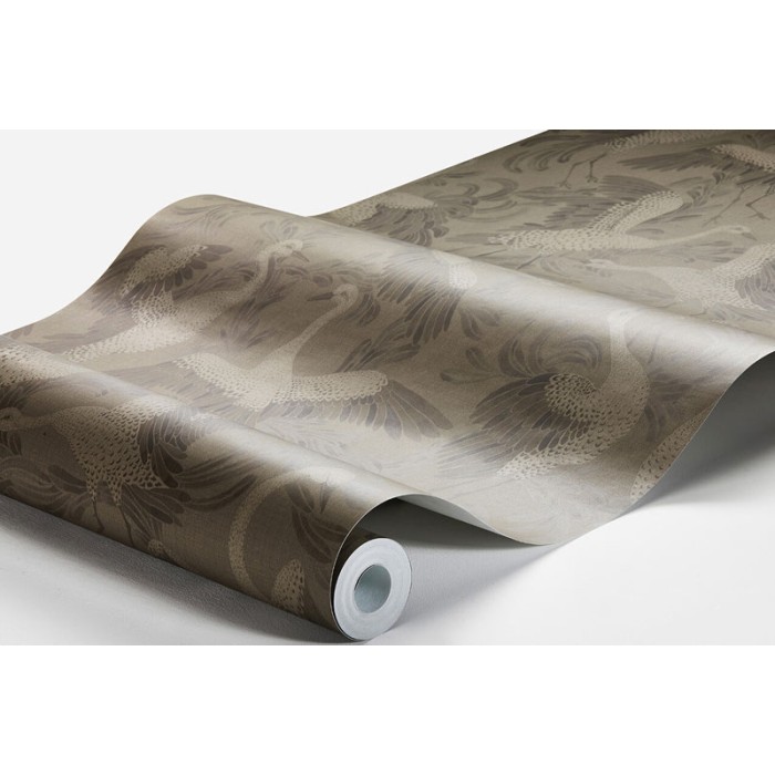 Borastapeter|Wallpaper contemporary classic brownish grey cranes|Wallpaper